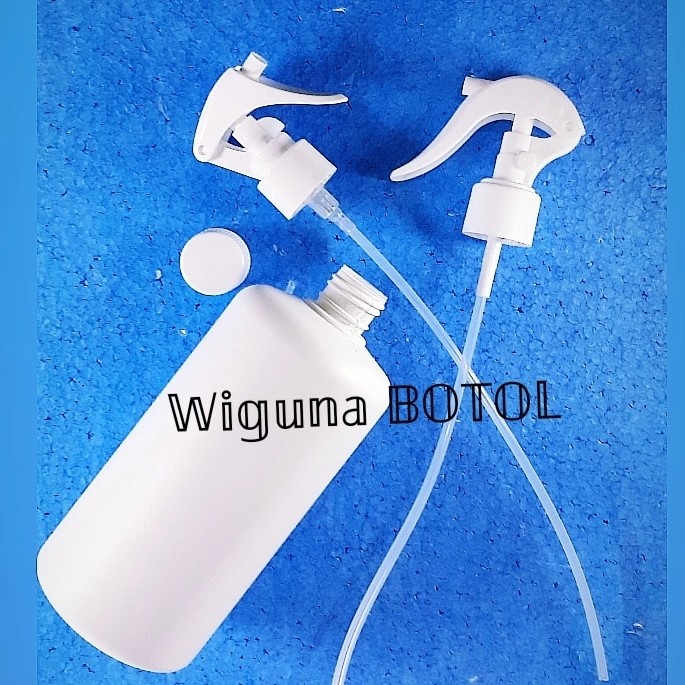 Botol Spray Trigger 500 ML HDPE PUTIH + Tutup uLir Luar Dalam - model burung