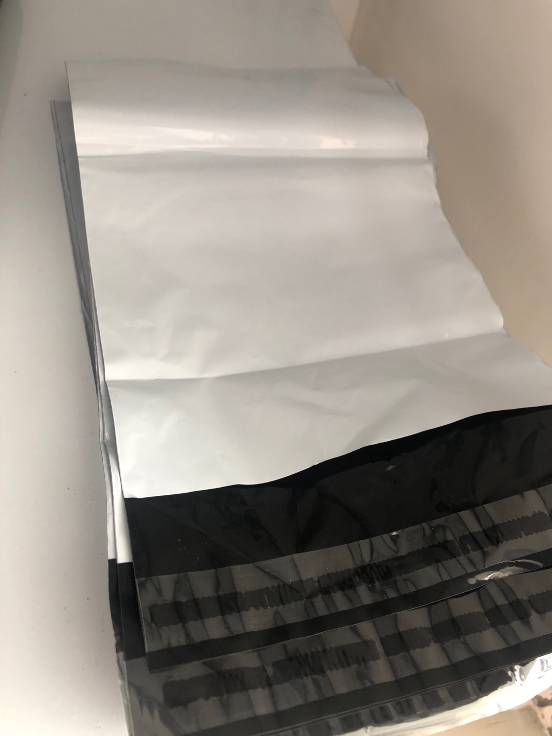 17x30cm Premium Putih Polymailer Kantong Plastik (100pcs)