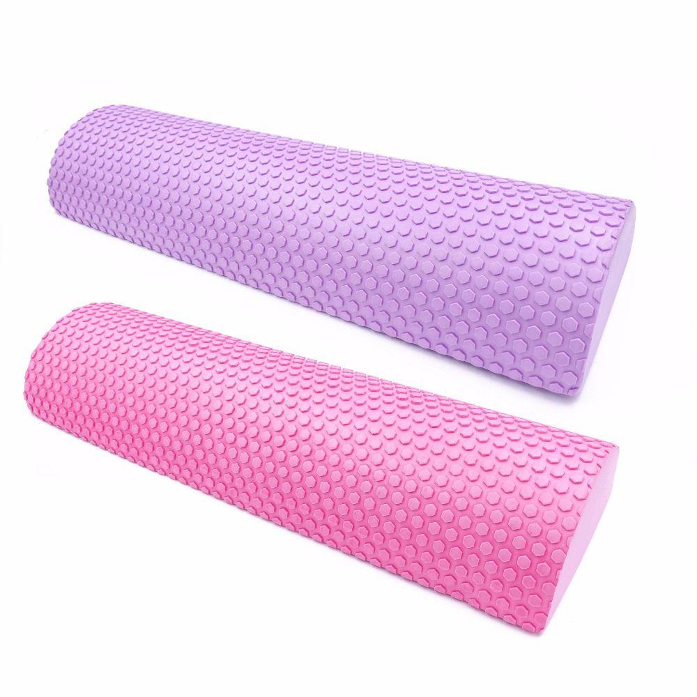 Lanfy Setengah Bulat Yoga Blok 30-45 cm Otot Pijat Terapi Fisik Yoga Kolom Gym Kebugaran Busa Roller Otot Restorasi