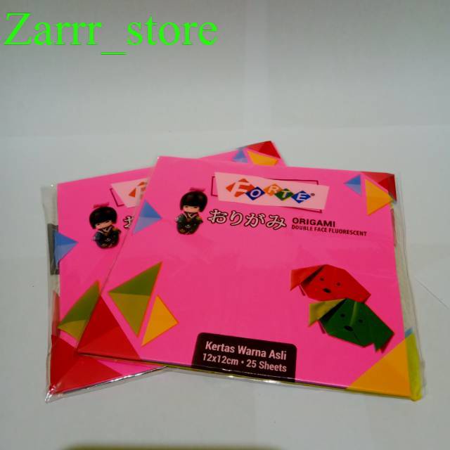 

25 LEMBAR 1 PACK KERTAS LIPAT 12X12 DUA SISI FORTE