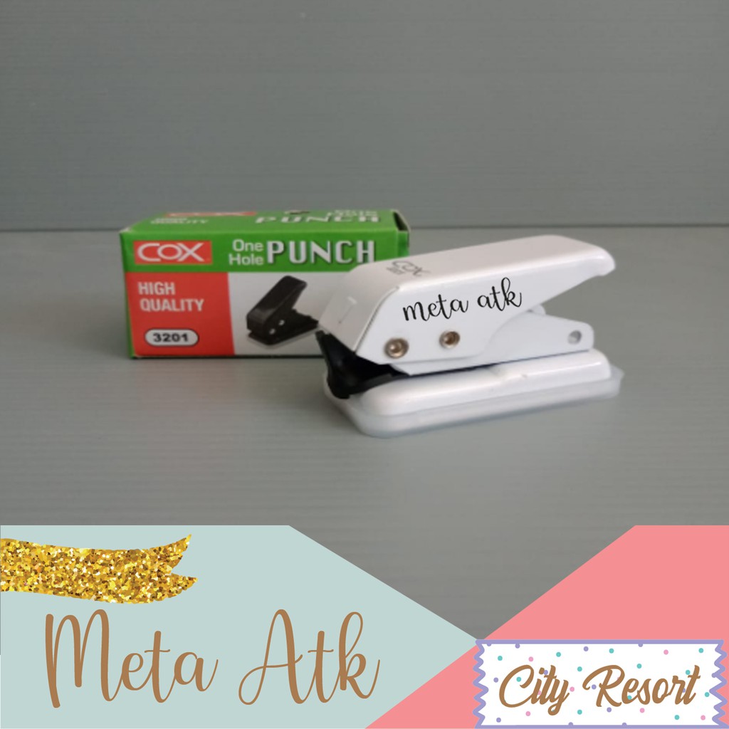 

Pembolong Kertas 1 Lubang Cox One Hole Punch Holder 3201