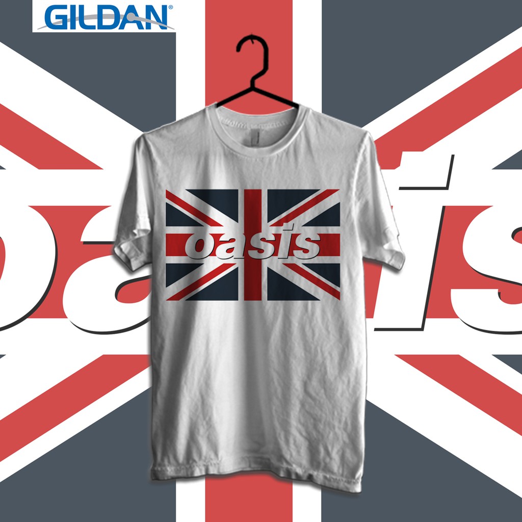 Oasis - Flag Kaos Band Original Gildan