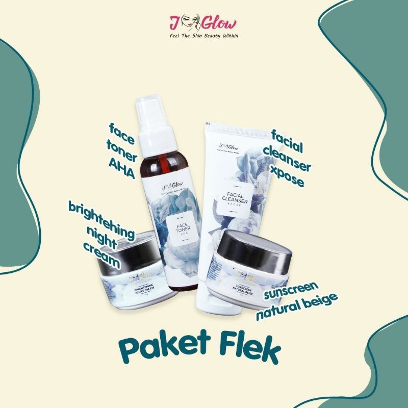 JGLOW PAKET FLEK / JGLOW PERAWATAN WAJAH / JGLOW SKINCARE / JGLOW WAJAH / JGLOW ORIGINAL / JGLOW