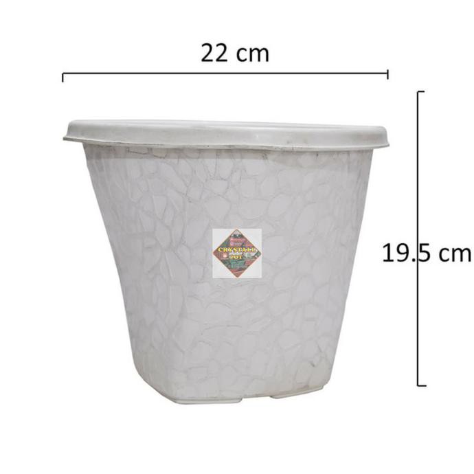 pot twister uk 20 model unik - Putih