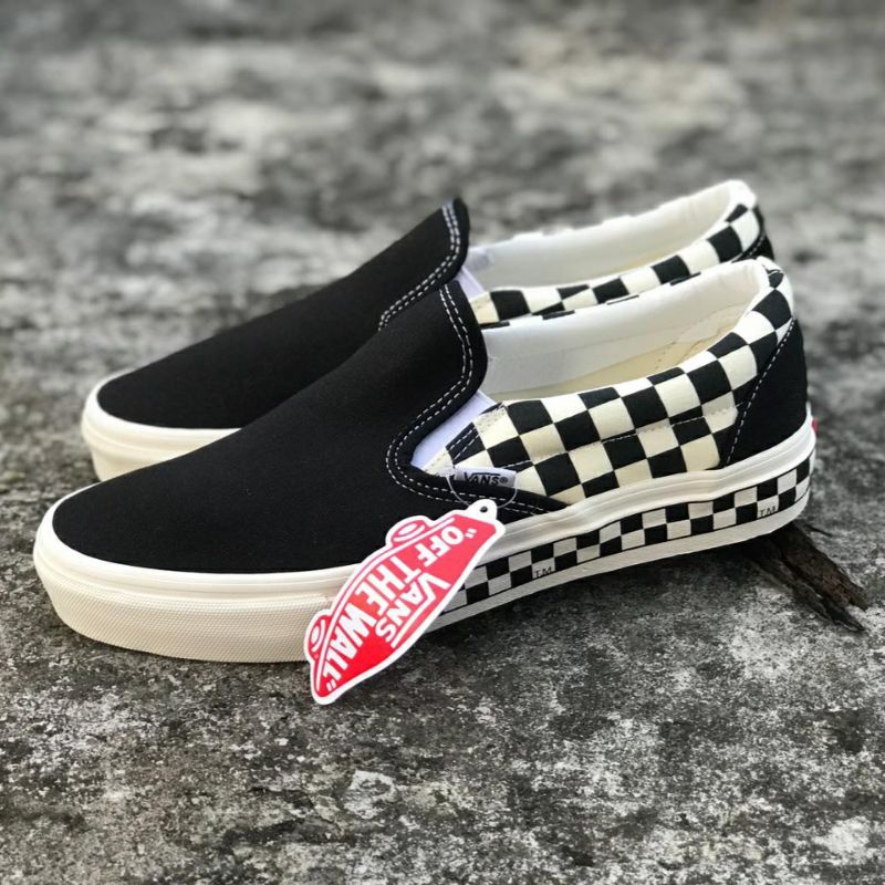 SALE VANS SLIP ON SIDEWALL CHEVKERBOARD CLASSIC