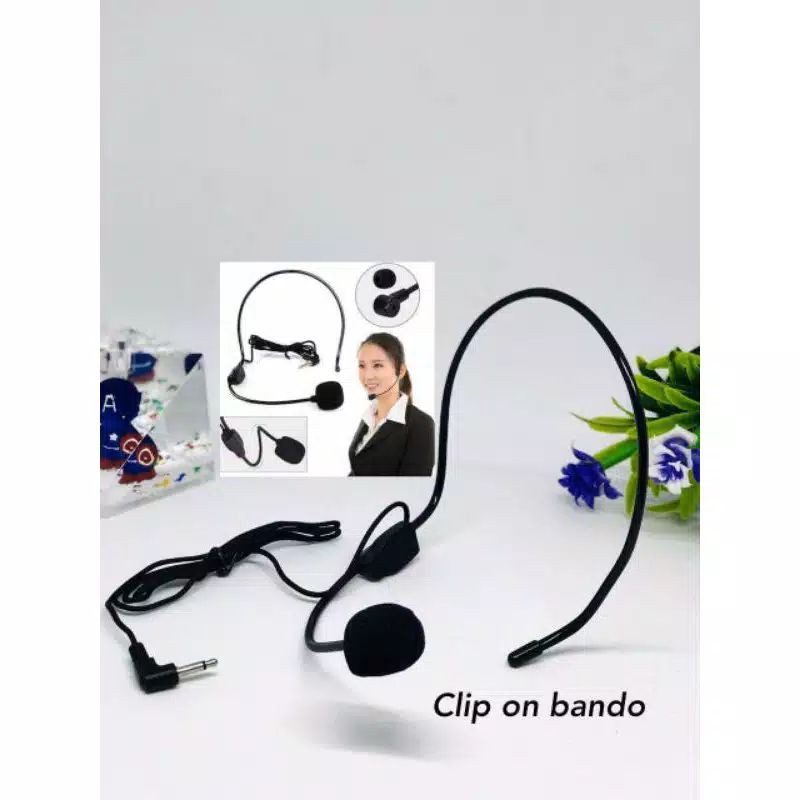 Mic Clip On bando microphone Youtuber Berkualitas Terbagus