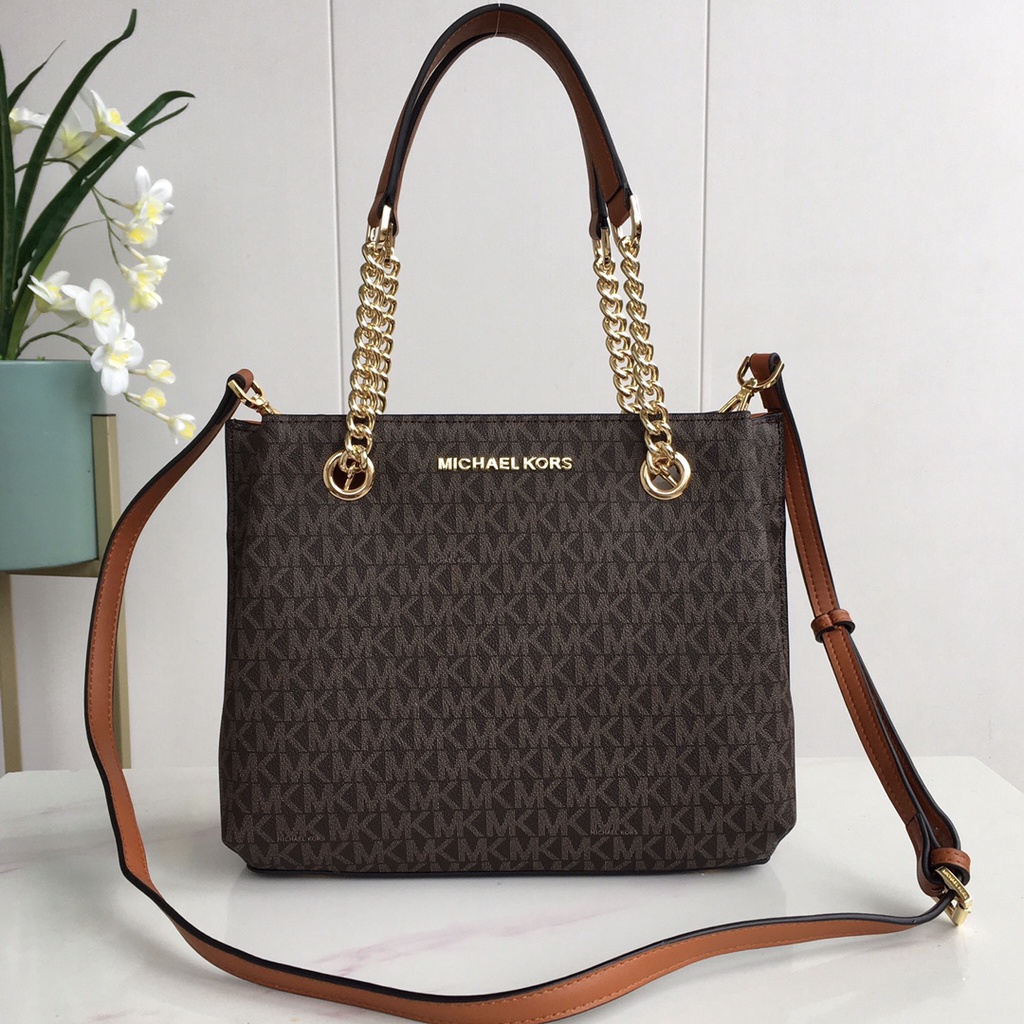 （Shopee Live）KM0134-7 0134  Michael Kors    M-K new Arielle multi-layered ear bag chain shoulder messenger bag