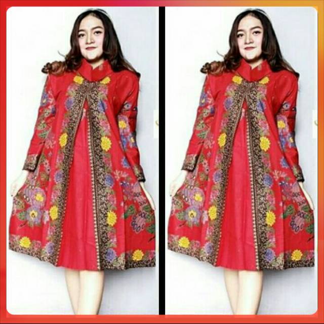 Dress Batik Tunik Unggul Jaya Tersedia Ukuran Jumbo