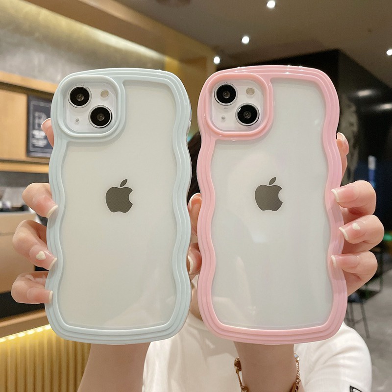 Soft Case Silikon Transparan 5 Warna Untuk Iphone 11 12 13 Pro Max Xr XS Max