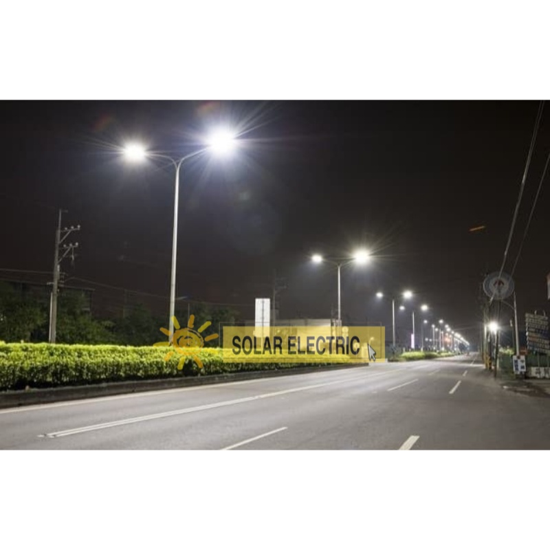 Kap Lampu Jalan PJU Waterproof LED Outdoor Fiting E27 + TIANG KABEL Kualitas SNI