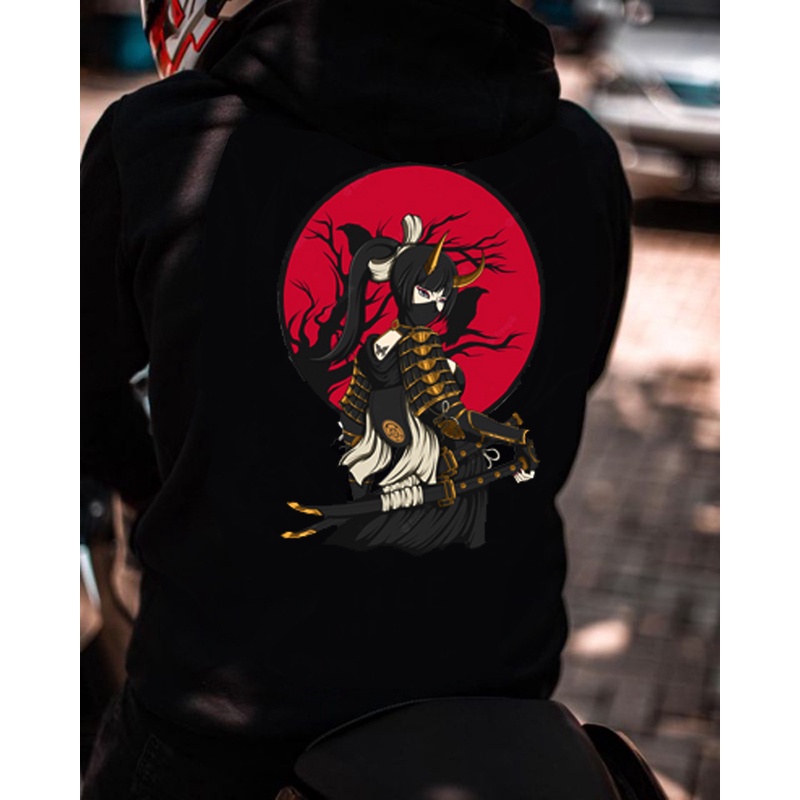 BCC { Jaket Samurai Geisha Japanese Hoodie } Jaket Sweater Hoodie Jepang Original Pria COD Bayar di Tempat