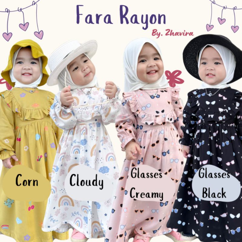 Fara Rayon Zhavira Gamis Bayi Anak