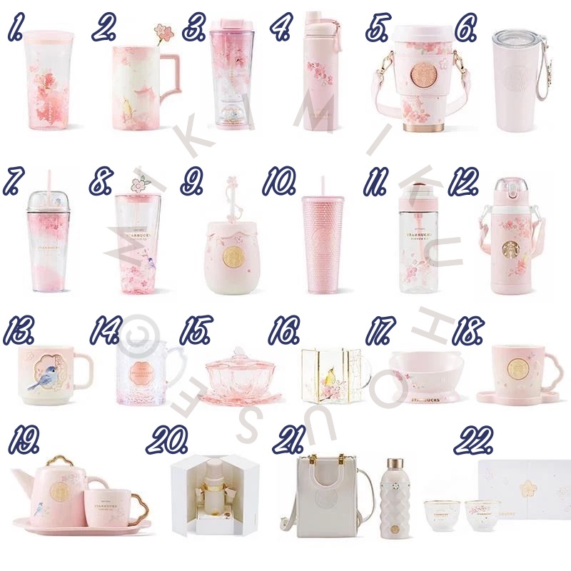 STARBUCKS CHERRY BLOSSOM SPRING SAKURA EDITION BLOSSOMS CHINA COLLECTION 2022 CINA STARBUCK TUMBLER