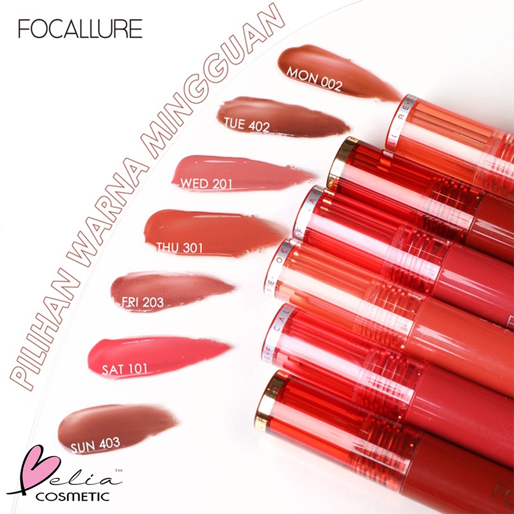 ❤ BELIA ❤ FOCALLURE Super Glossy Tint FA208 | Lip Gloss | Lip Clear | Lip Tint | BPOM