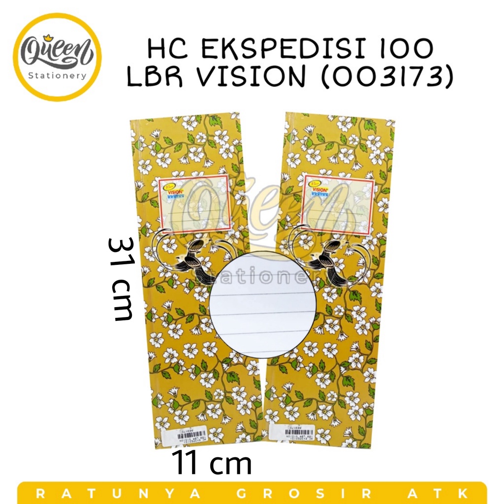

1 PCS HARD COVER EKSPEDISI 100 LBR VISION / BUKU EKSPEDISI / BUKU PEMBUKUAN / BUKU PANJANG (003173)