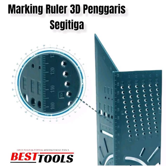 

3D miter angle ruler / penggaris segitiga / siku tukang / speed square