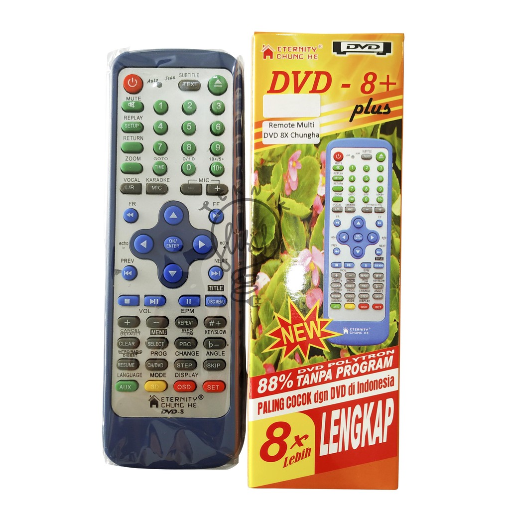 REMOTE REMOT CONTROL MULTI UNIVERSAL DVD CD PLAYER POLYTRON VCD DISC RDC0300198AA