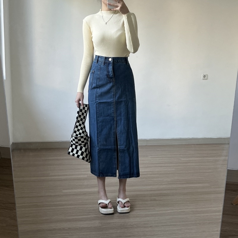 CLOTHIER - Bijou Slit Skirt