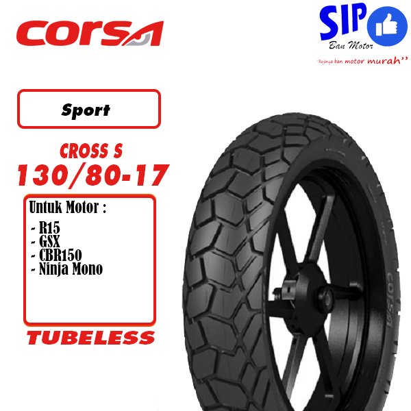 Ban motor sport Corsa Cross S 130 80 17 Platinum tubeless