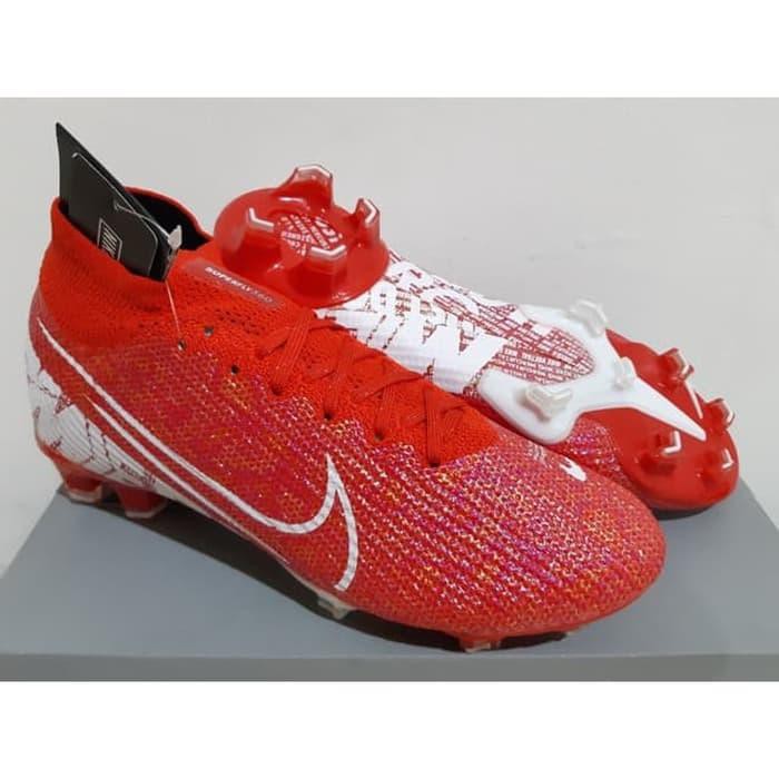 Sepatu Bola - Soccer Nike Mercurial Superfly 7 Elite Red White - FG