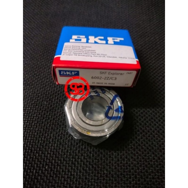 BEARING 6002ZZ / 6002 ZZ C3 SKF ORIGINAL