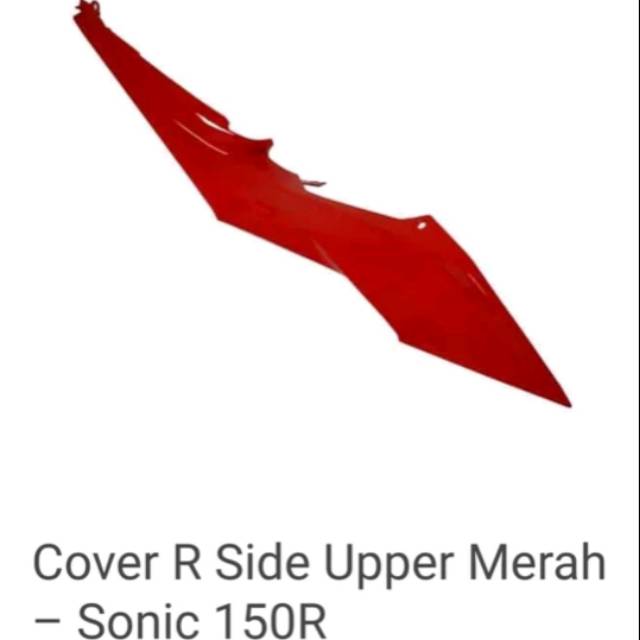 Cover R Side sonic hitam dan merah ori Honda