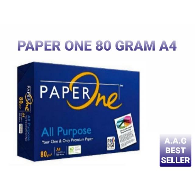 

PAPER ONE 80 GRAM A4 ISI 500 LEMBAR