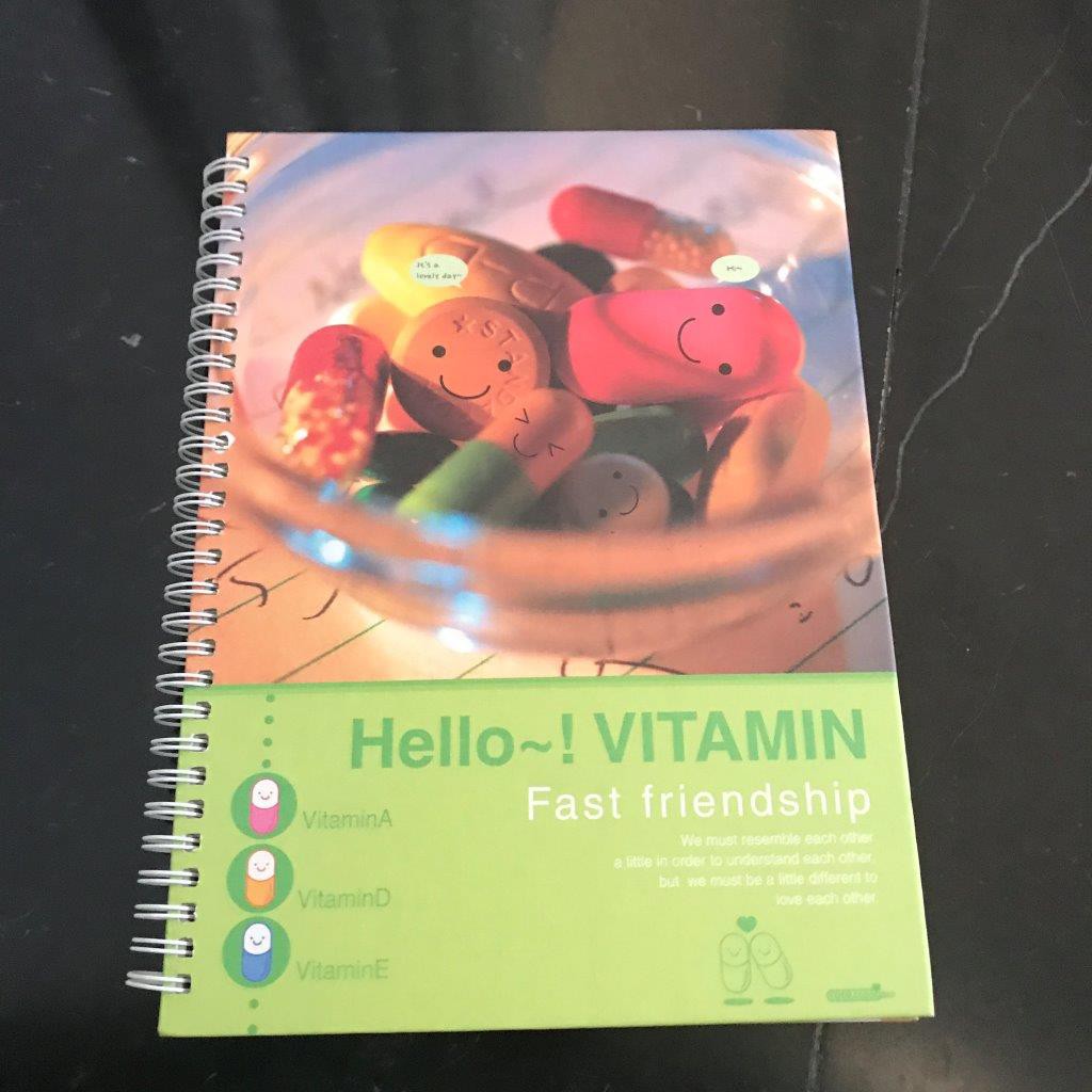 

Buku diary hello vitamin buku catatan harian buku tulis notebook