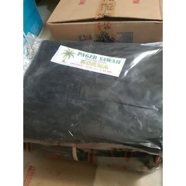 Plastik Pagar Sawah Hitam tebal ukuran 30/60x50meter