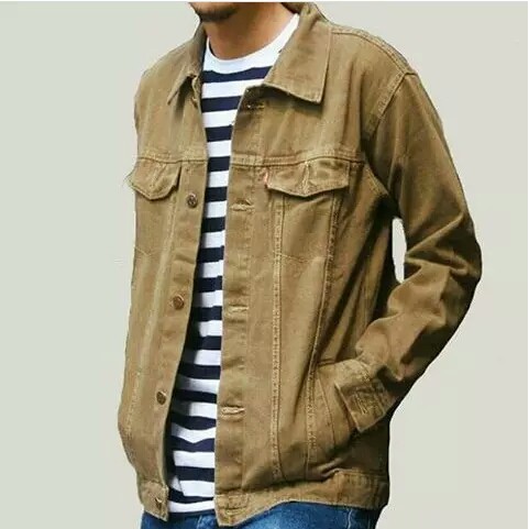 Jaket levis Tebal Pria/jaket Levis/Jaket Jeans/jaket Casual/jaket Lengan Panjang/jaket Retro/Casual