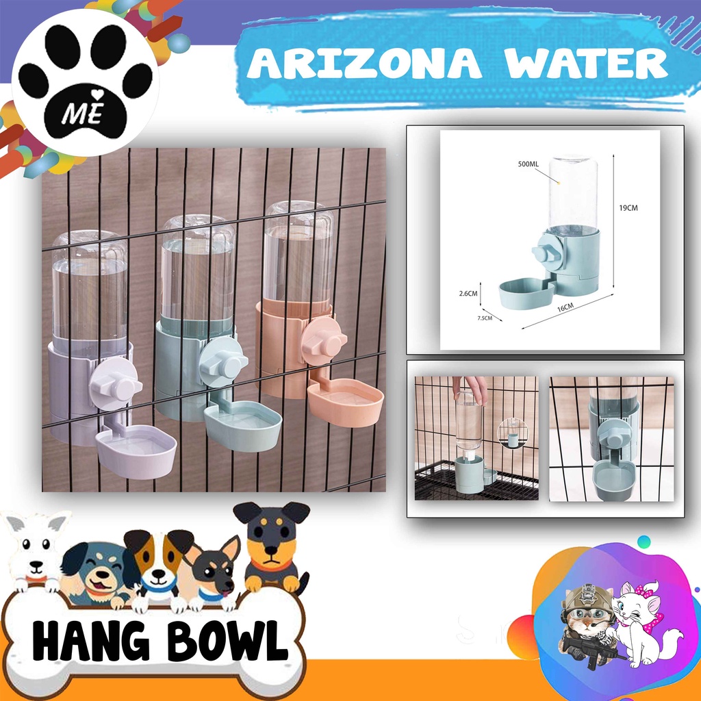 Hanging Bowl &quot;ARIZONA WATER&quot; Tempat Minum Hewan