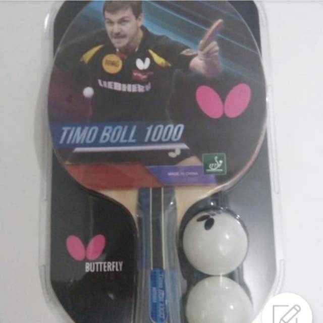 Bet Tenis Meja/ Ping Pong BUTTERFLY Timo Ball 1000 + 2 Ball - ORI