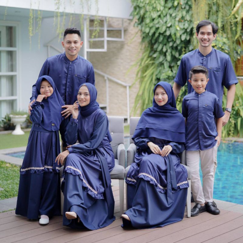 Baju Muslim Seragam Keluarga Sarimbit Michan Gamis dewasa jumbo Murah Baju seragam keluarga warna na