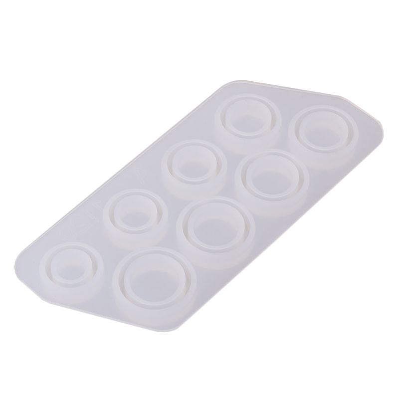 SIY  Flat Rings Mold Collection Handmade DIY Making Ring Jewelry Silicone Mold Crystal Epoxy Mould