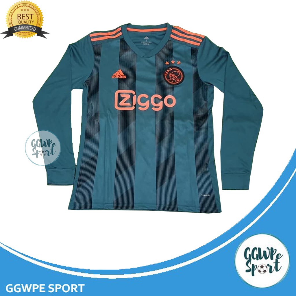 JERSEY AJAX AMSTERDAM BIRU LENGAN PANJANG LONGSLEEVE LS 2019/2020 GRADE ORI TERBARU PREMIUM