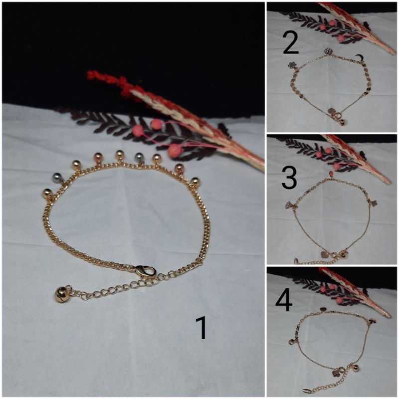 Gelang kaki titanium model kekinian/terlaris