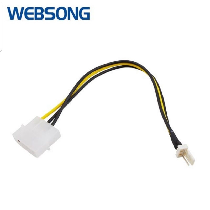 Kabel Power Molex Male to 3pin for FAN CPU Cooler WEBSONG