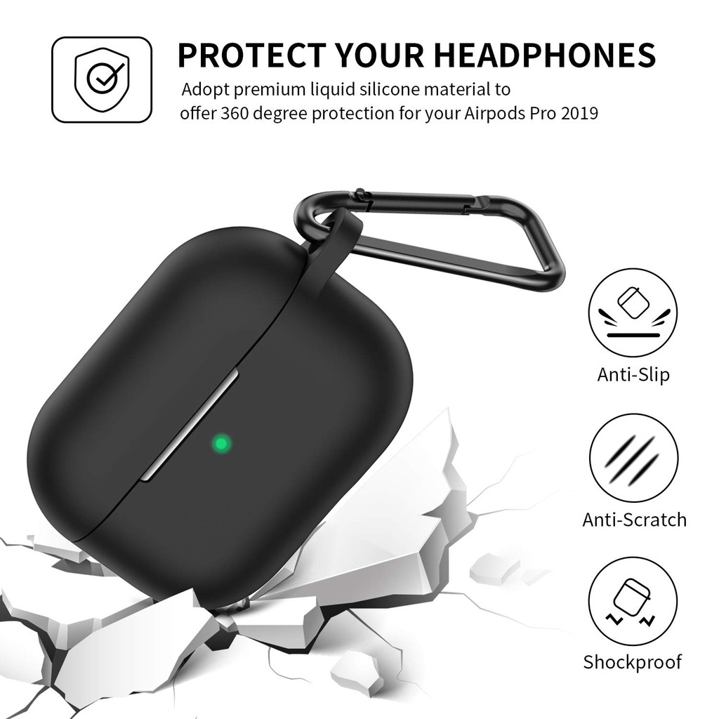 Case Airpods Pro Gen 2 1 Casing Soft Premium Rubber inPods i12 tws with Bonus Hook Lanyard Hanger