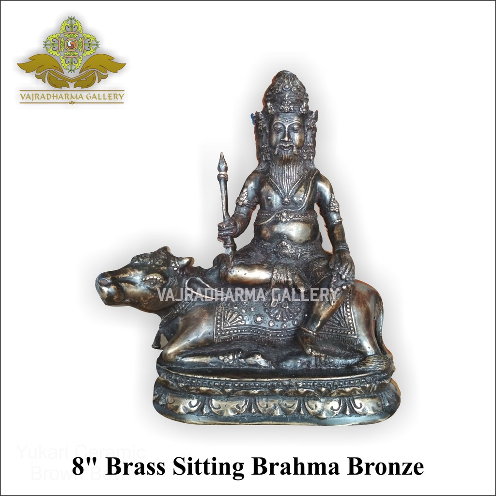 Jual Patung Rupang Arca Dewa Brahma 8 Brass Sitting Brahma Bronze