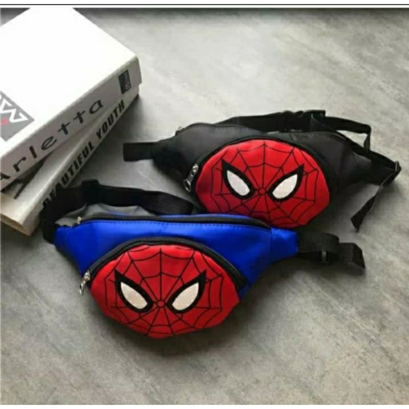 BEST Tas SLempang karakter Avengers terpopuler waistbag murah anak laki-laki