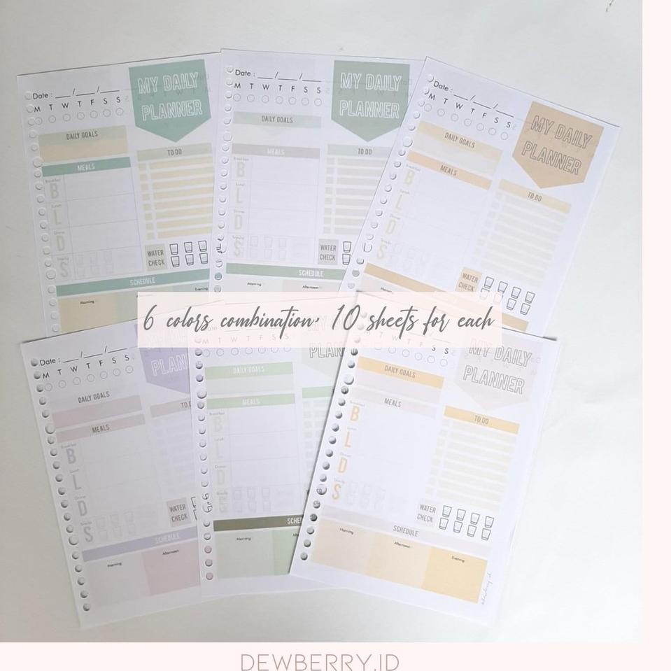 

C DAILY PLANNER (PAPER ONLY, SIZE : A5&B5) | dewberry.id Σ➜ ➨
