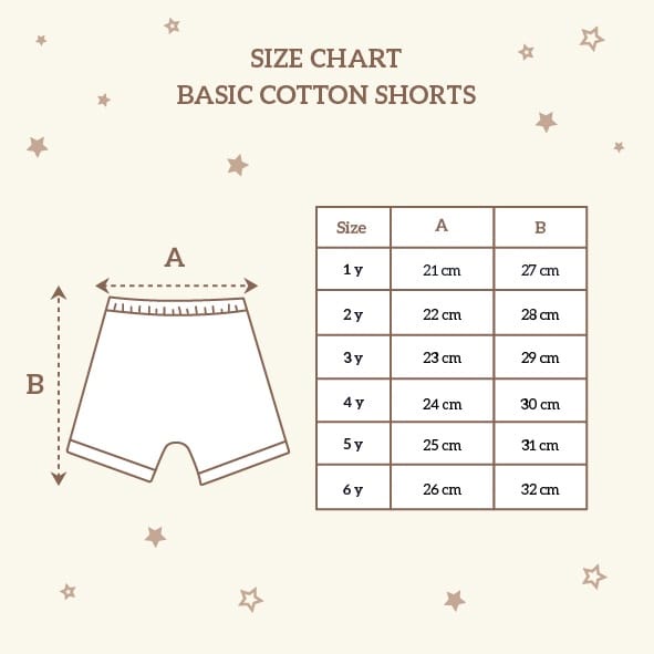 Little Palmerhaus Basic Cotton Shorts (Celana Pendek Bayi &amp; Anak) - 3 Pcs Mix