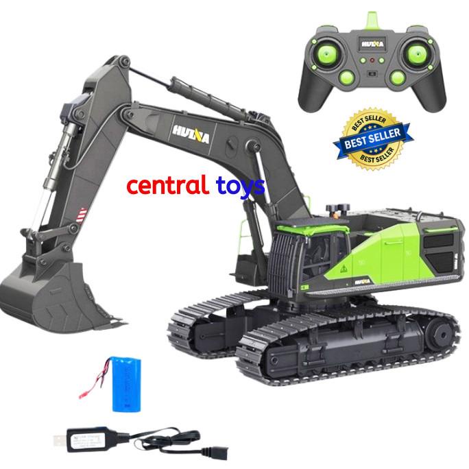 HUINA 1593 rc alloy excavator rc diecast alat berat skala 1:14 22ch