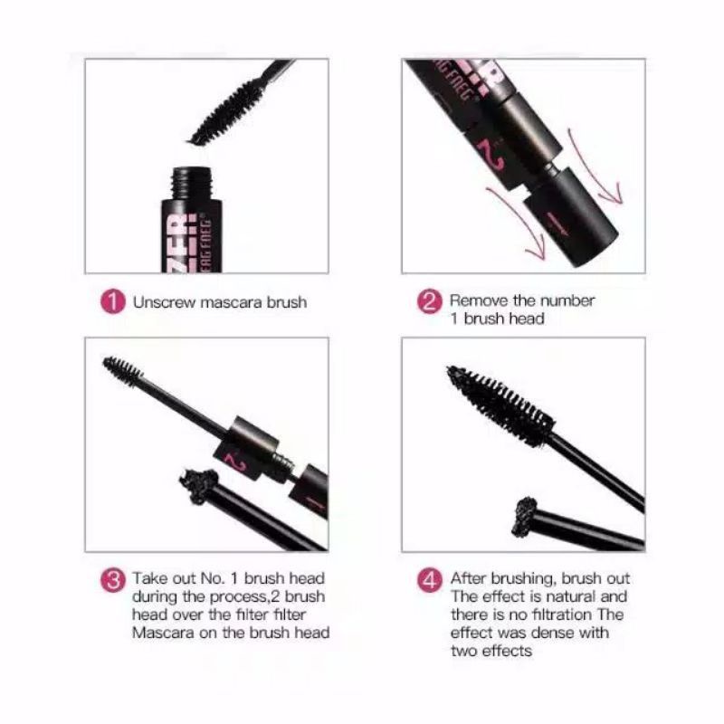 ❤G.A.SHOP❤ LAMEILA MASCARA 2 STEP / MASKARA TAHAN AIR 2 IN1