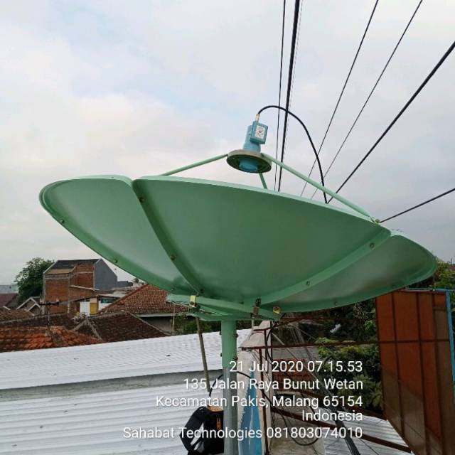 Dish 120 cm 4 ft Topas Warna Hijau