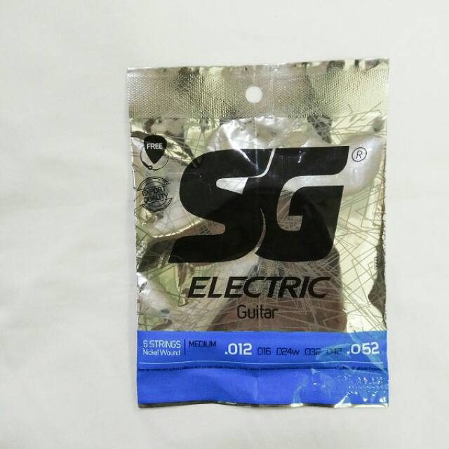 Senar Gitar Listrik SG 6668 ukuran 012 Ori