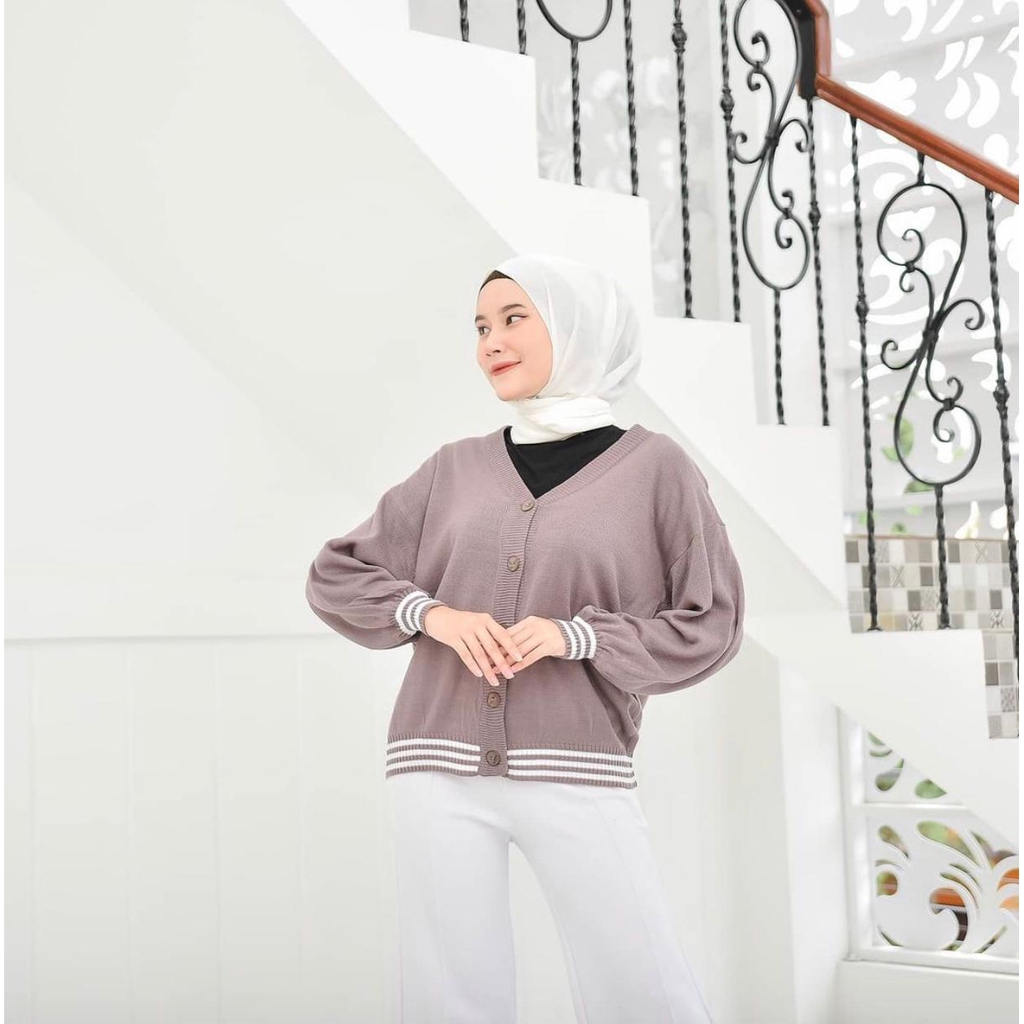 ZAHRA - Pakaian Wanita Cardigan Rajut Halus RAMONA CARDY