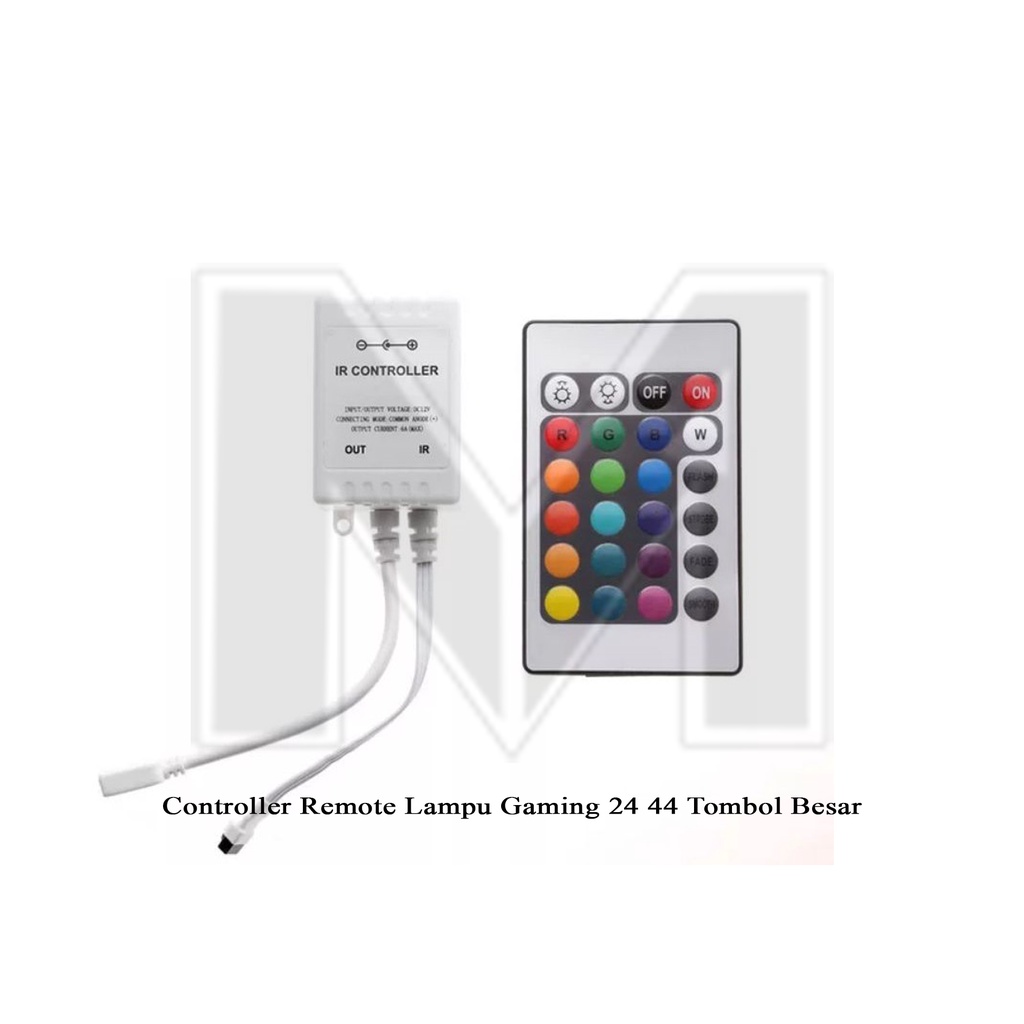 Controller Remote Lampu Gaming RGB 24 44 Tombol Besar
