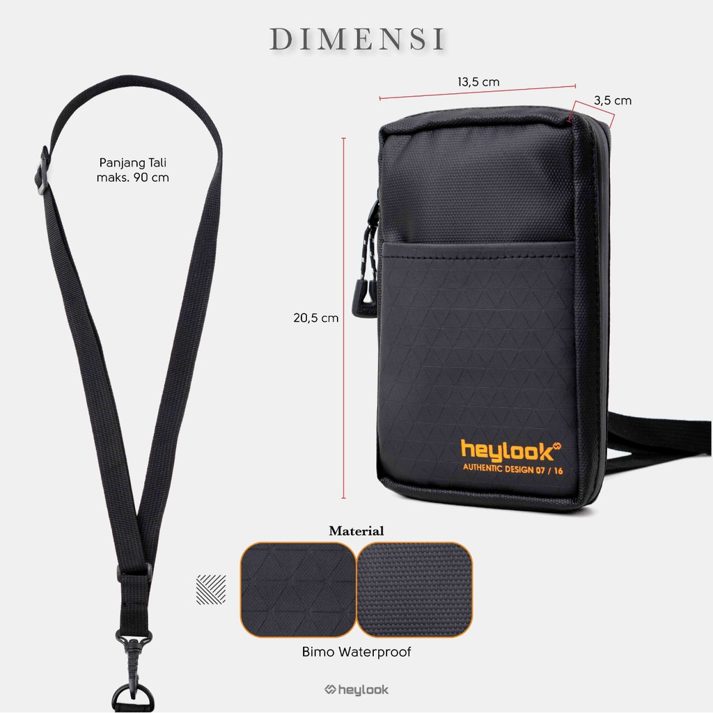 Dompet Leher Hanging Wallet Tas Hp Gantung Leher Waterproof Anti Air Tas Kalung Selempang Gantung Leher