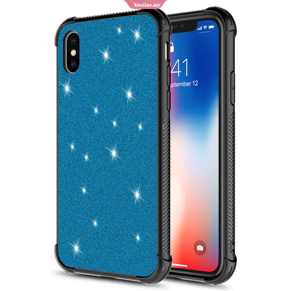 Soft Case Silikon Glitter Bintang Shockproof Cover Iphone 6 7 8 Plus Xs Max Xr Xueling